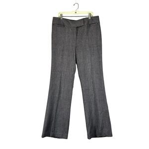 LAFAYETTE 148 NEW YORK Virgin Wool Blend Wide Straight Leg Pants Trousers size 8